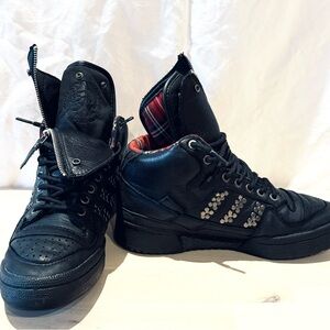 Diesel Adidas collab leather high-tops